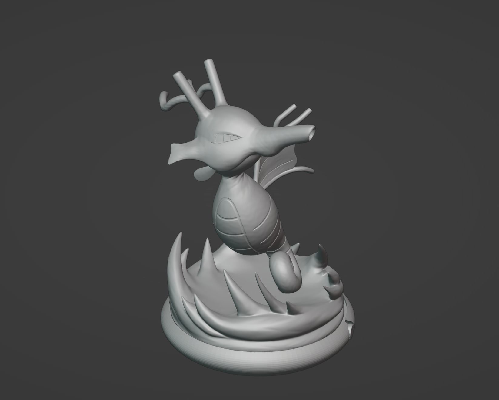 Kingdra pokemon 3D print model 3D print model_16