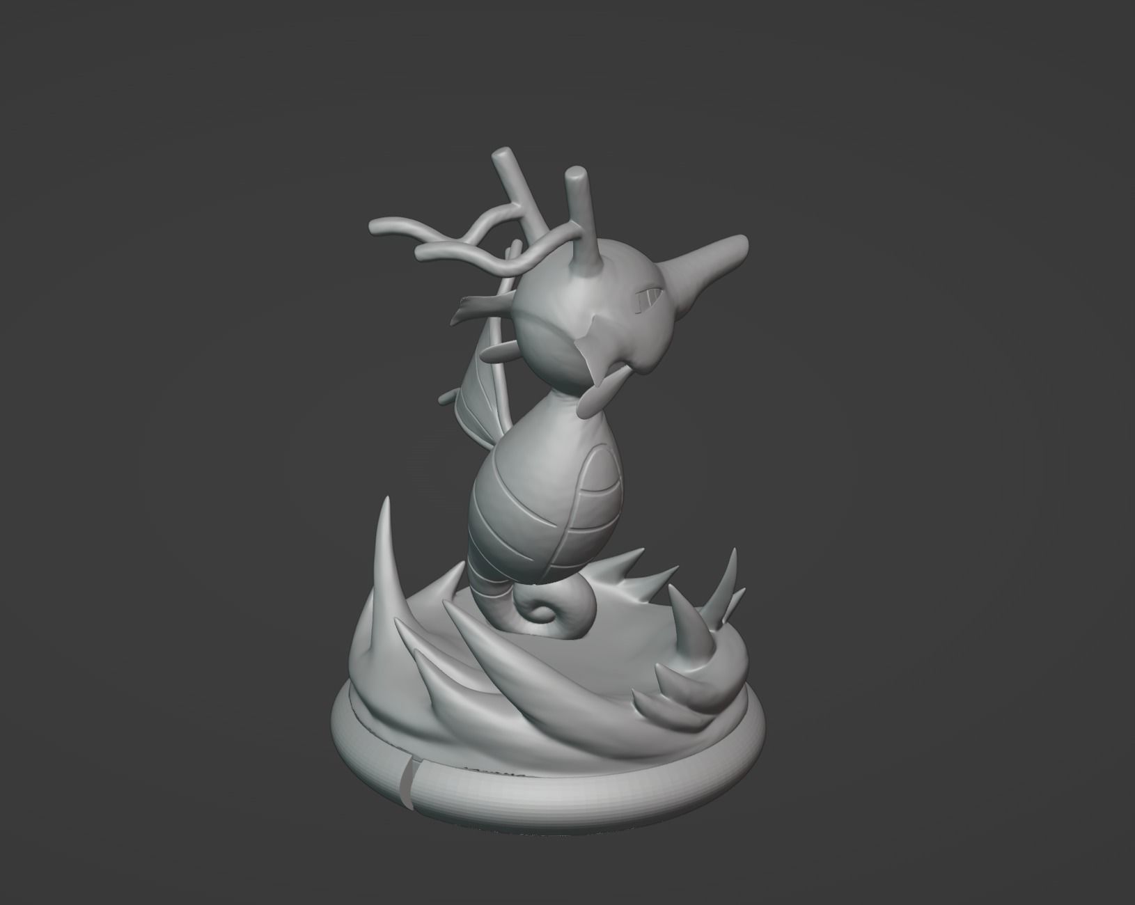 Kingdra pokemon 3D print model 3D print model_15