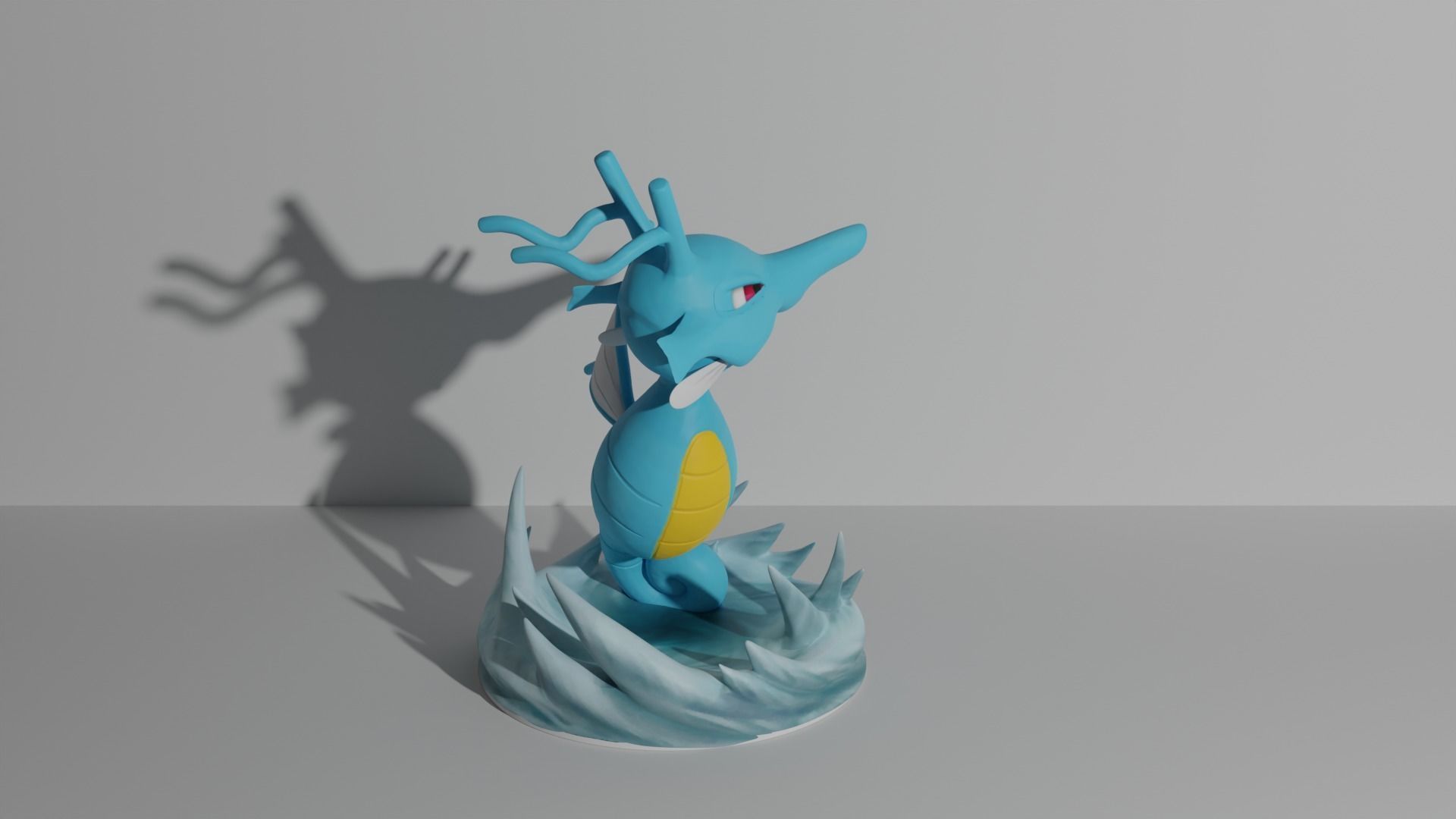Kingdra pokemon 3D print model 3D print model_3