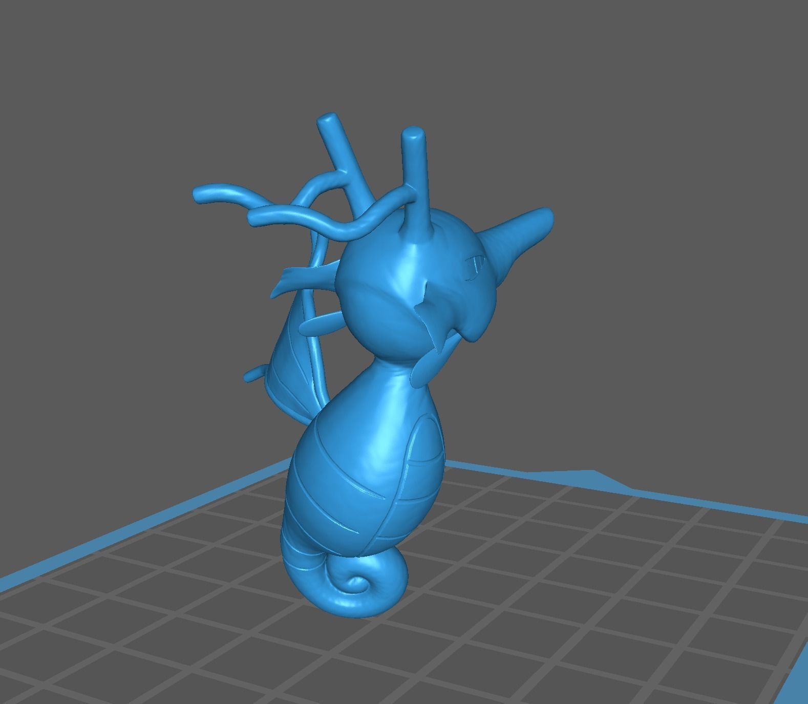 Kingdra pokemon 3D print model 3D print model_12
