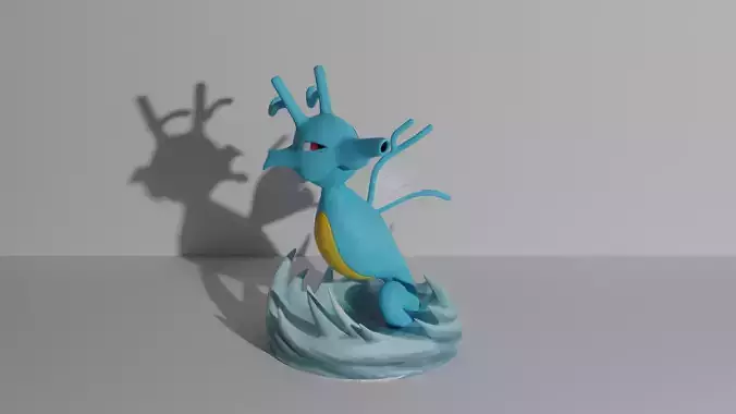 Kingdra pokemon 3D print model 3D print model