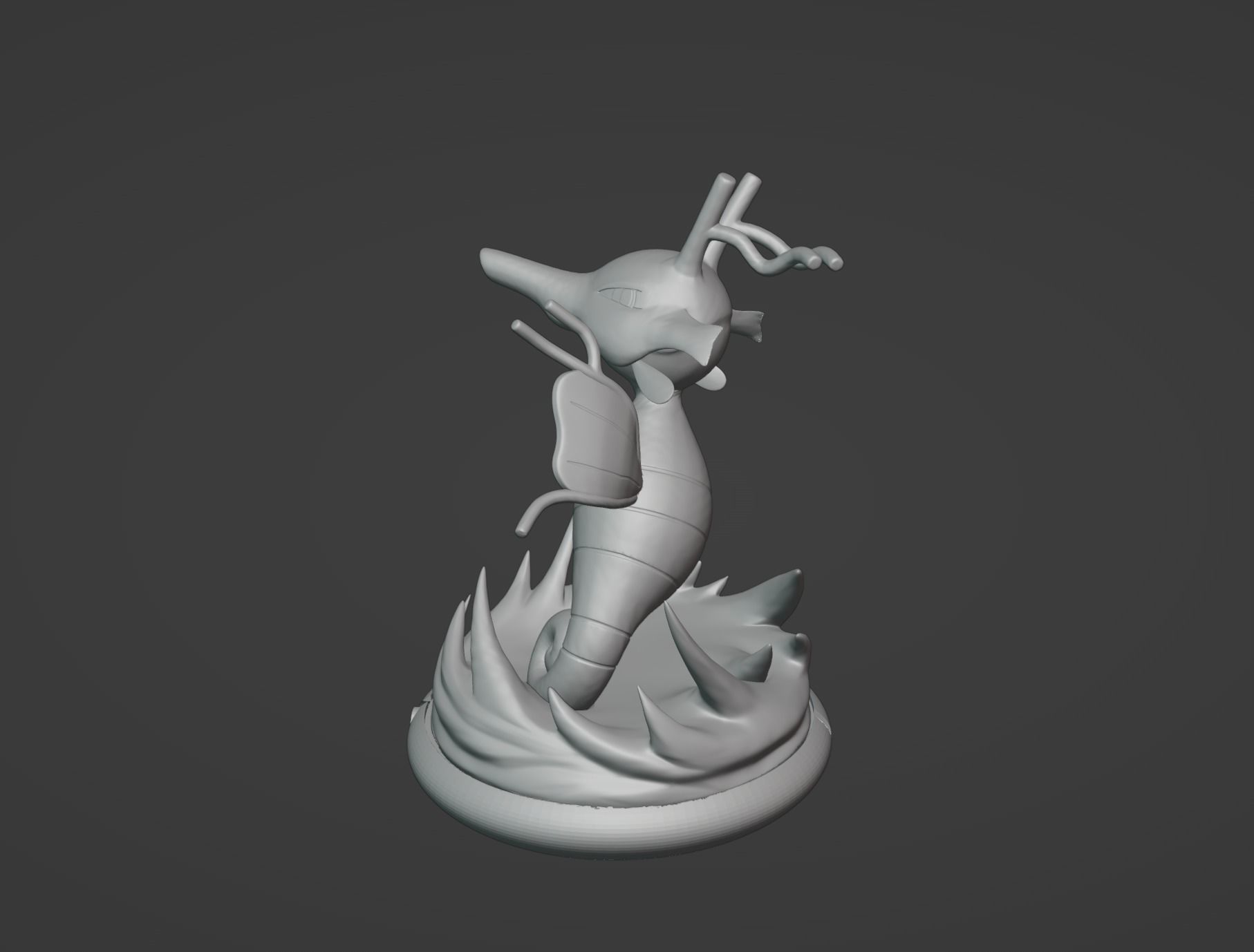 Kingdra pokemon 3D print model 3D print model_14