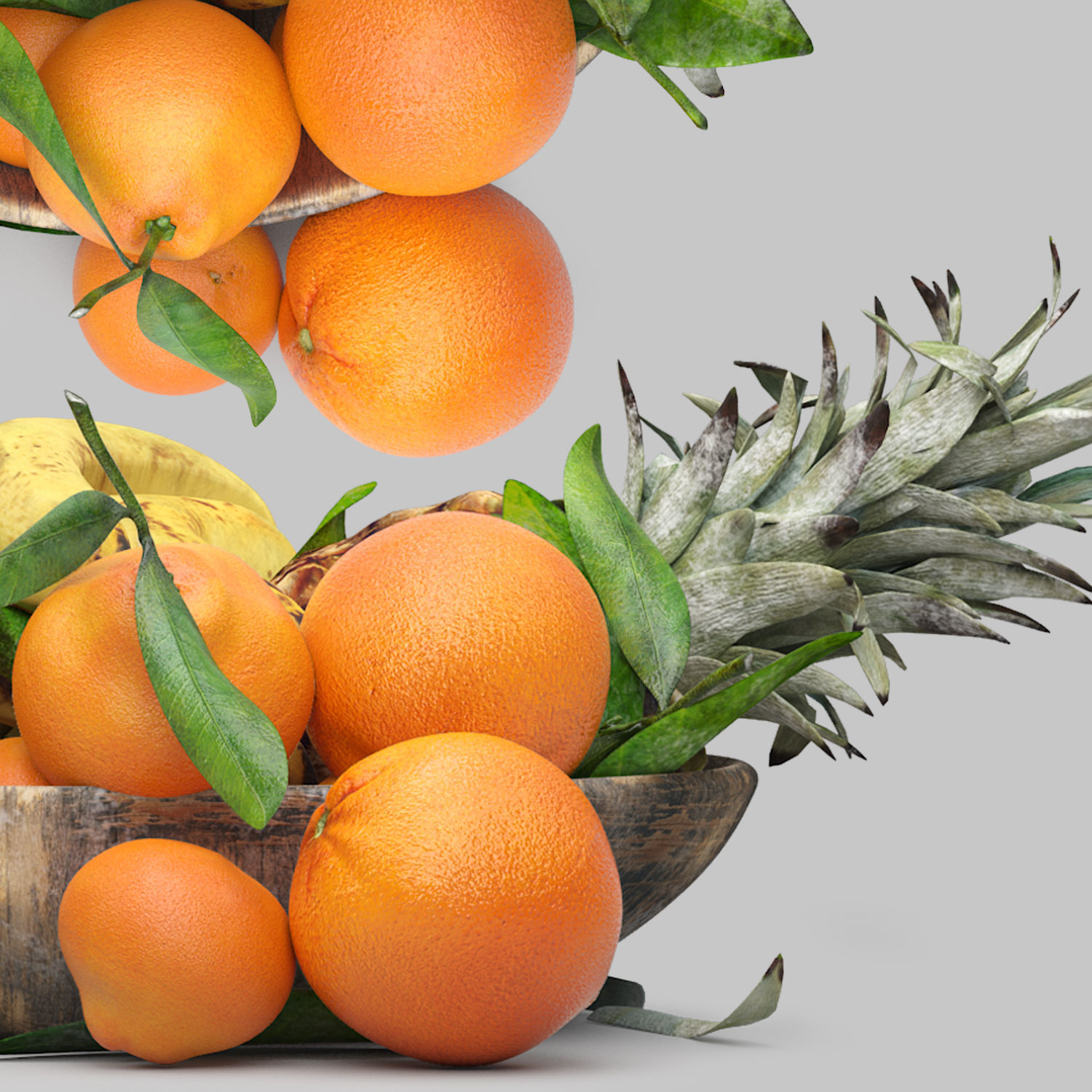 bowls of fruits collection 03 3D model_6