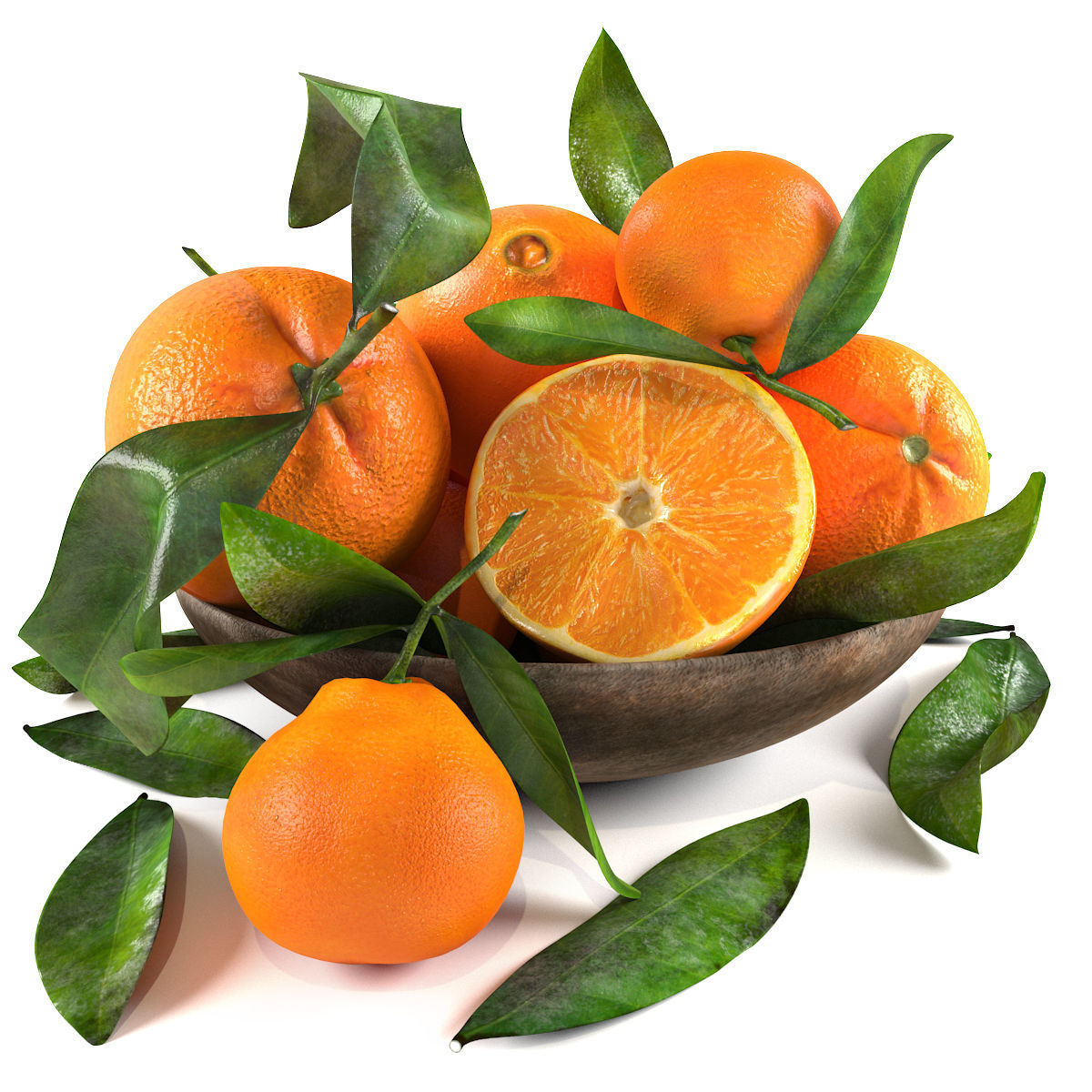 bowls of fruits collection 03 3D model_37