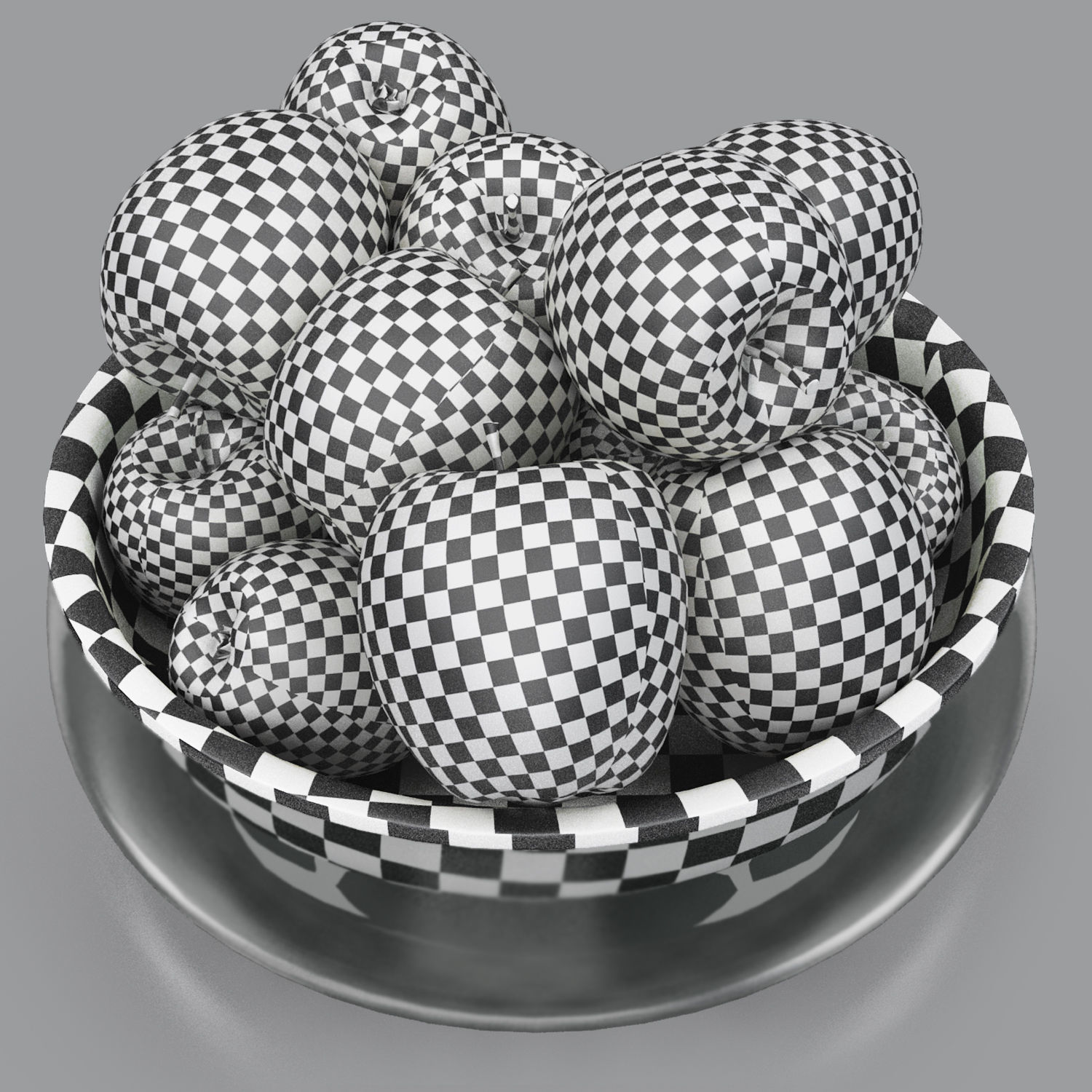 bowls of fruits collection 03 3D model_19