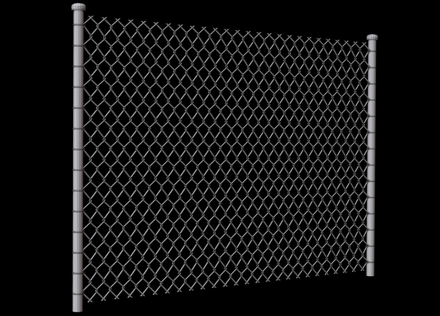 Wire Fence 3D model_17