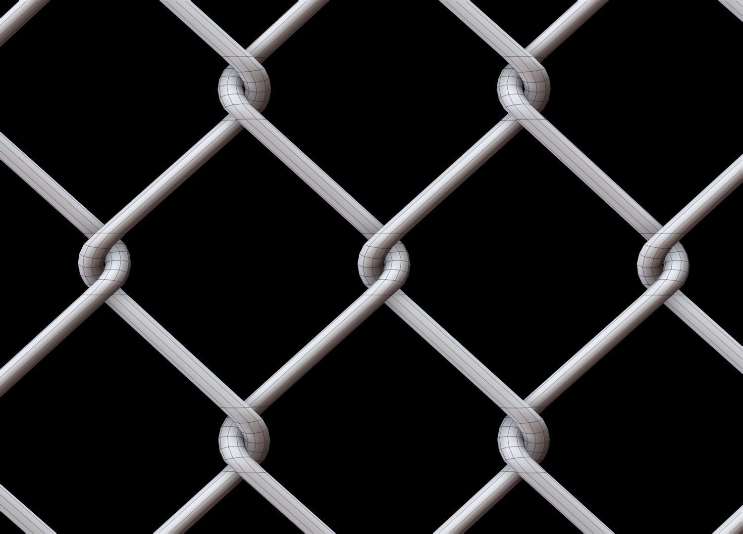 Wire Fence 3D model_20