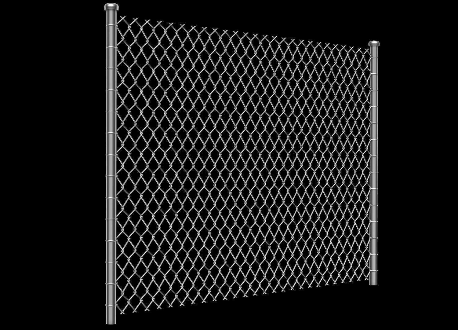 Wire Fence 3D model_5