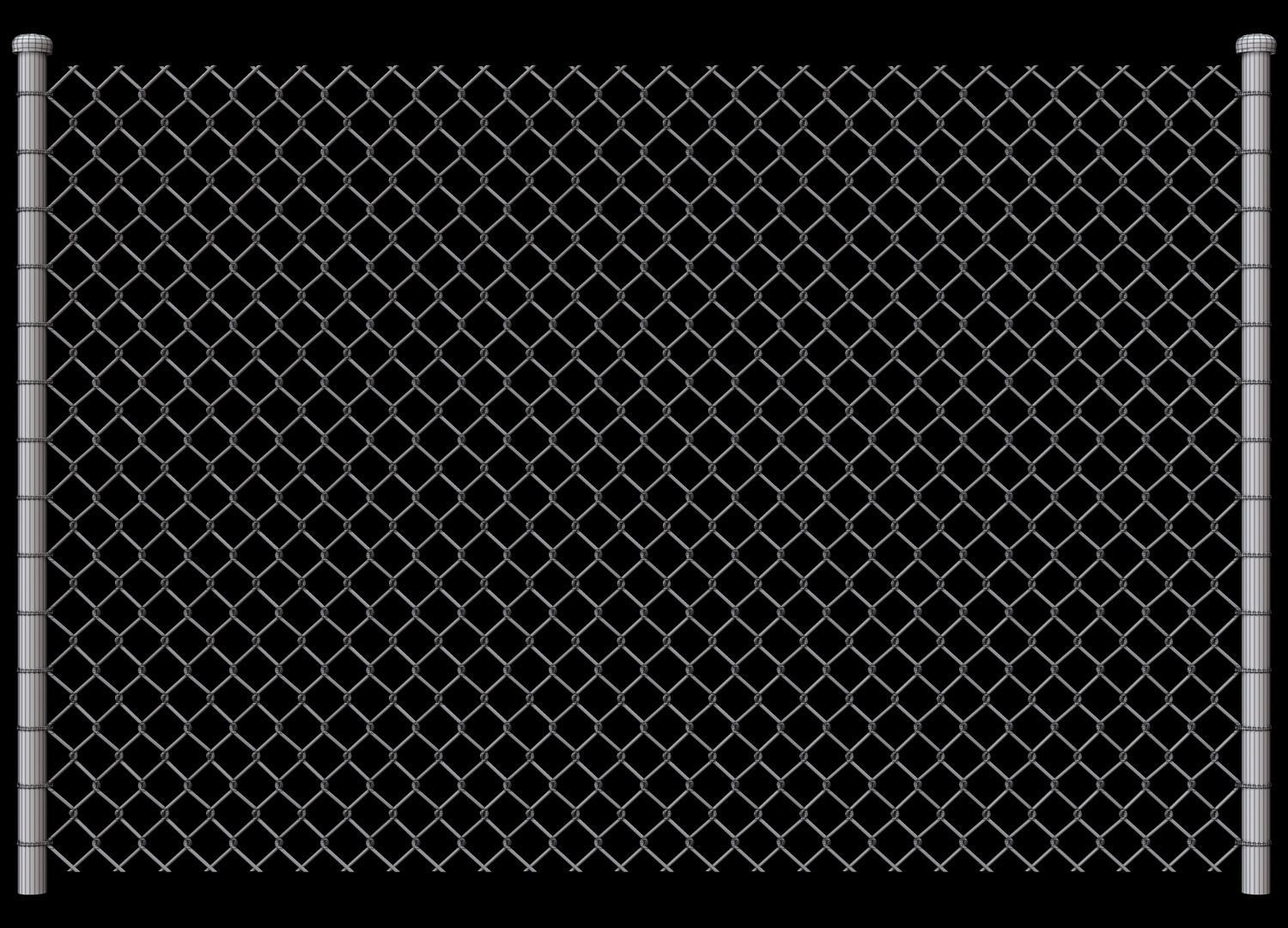 Wire Fence 3D model_16