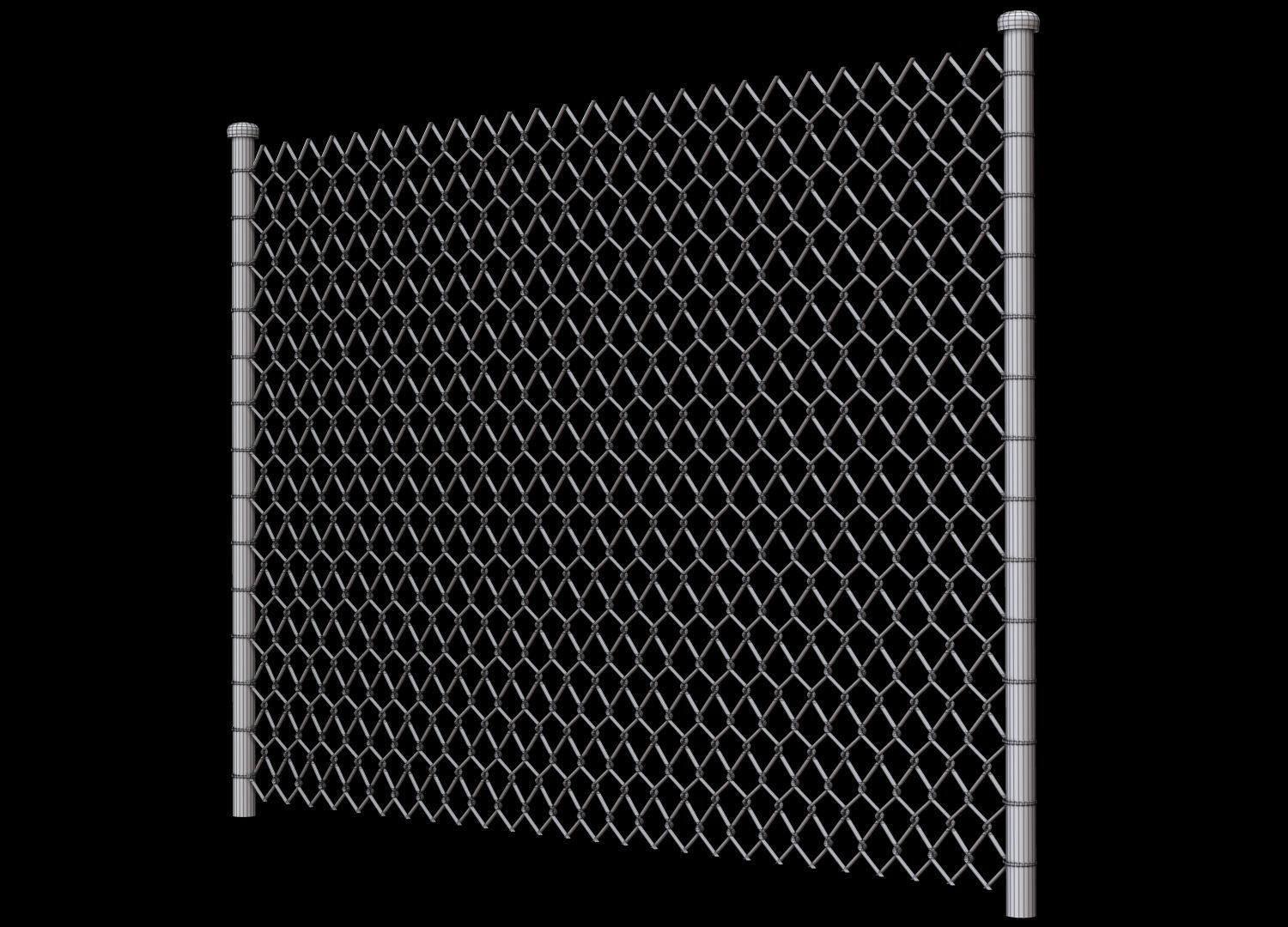 Wire Fence 3D model_19