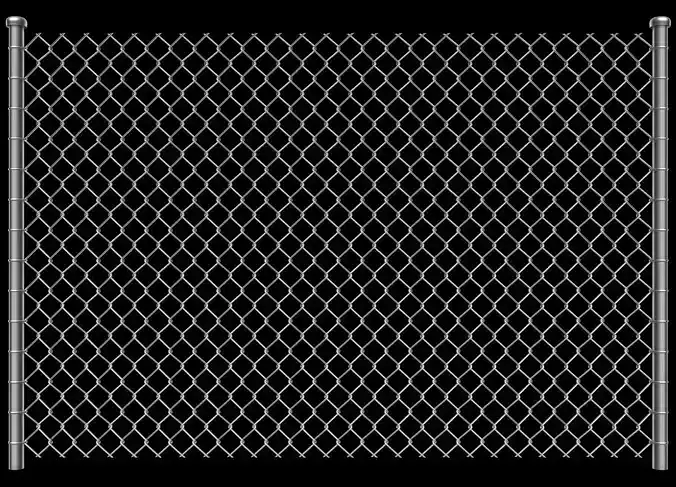 Wire Fence 3D model Wire Fence 3D model
