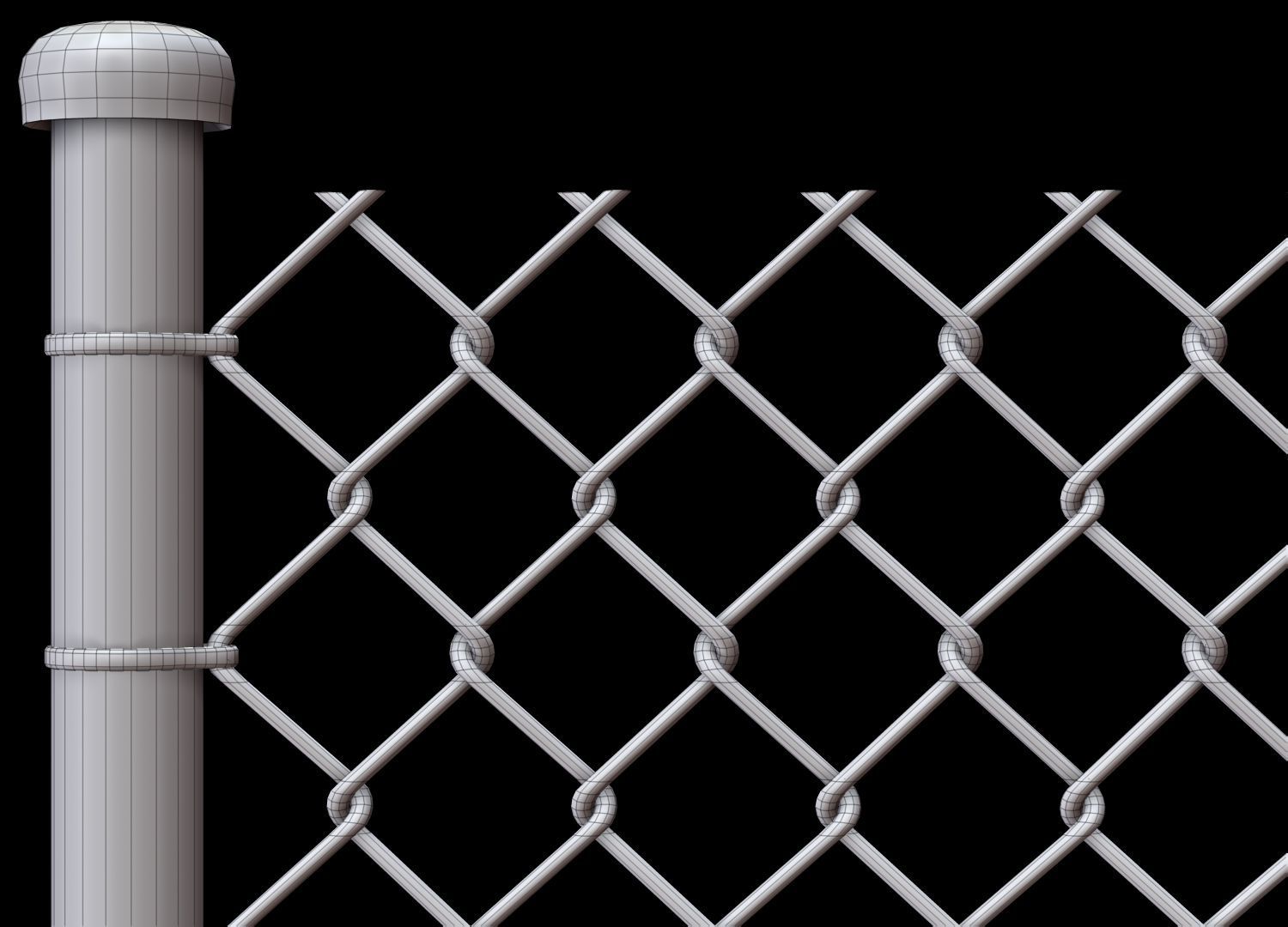 Wire Fence 3D model_21