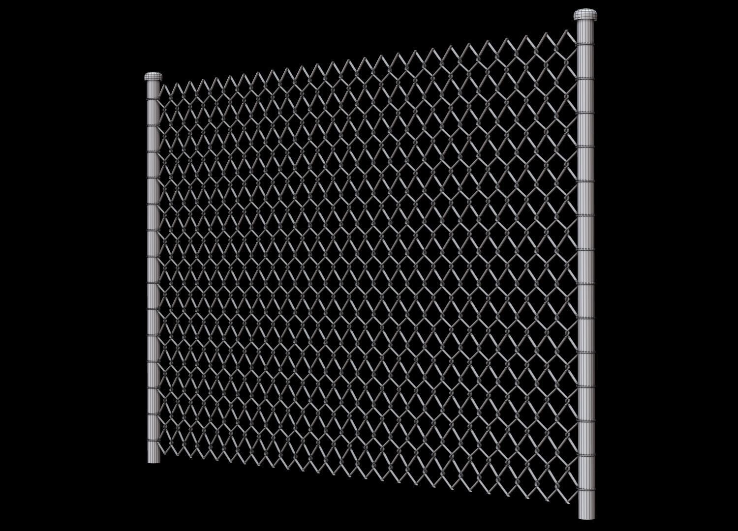 Wire Fence 3D model_15