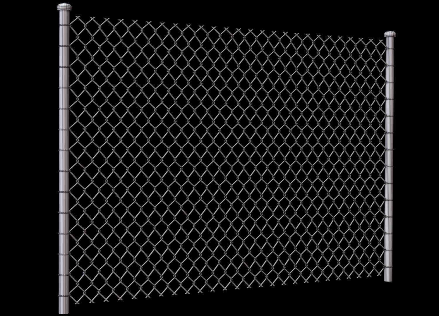 Wire Fence 3D model_13