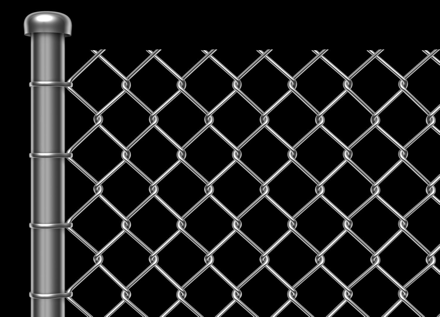 Wire Fence 3D model_9