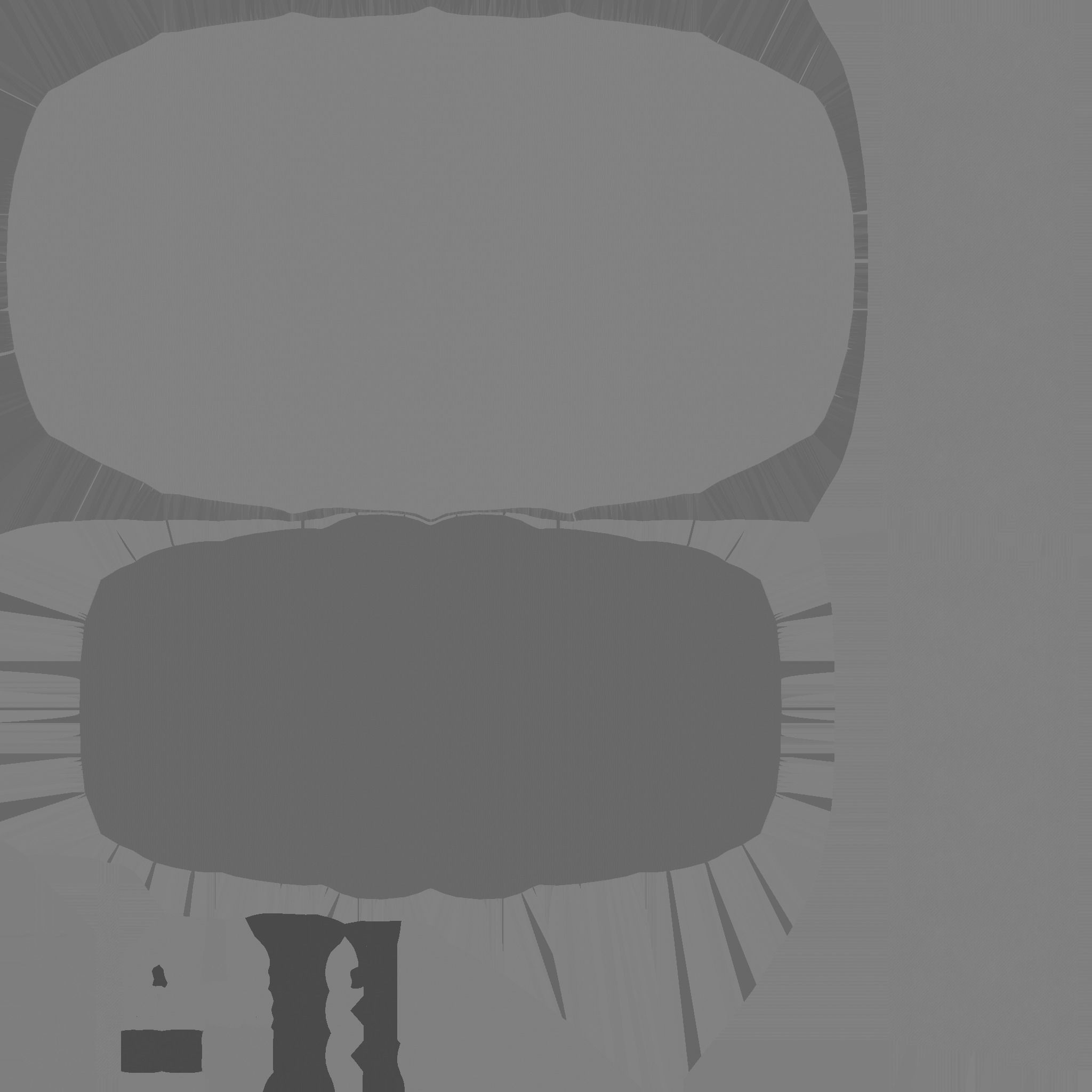 Parachute A02 Purple Yellow - Character Accessories Design Low-poly 3D model_24