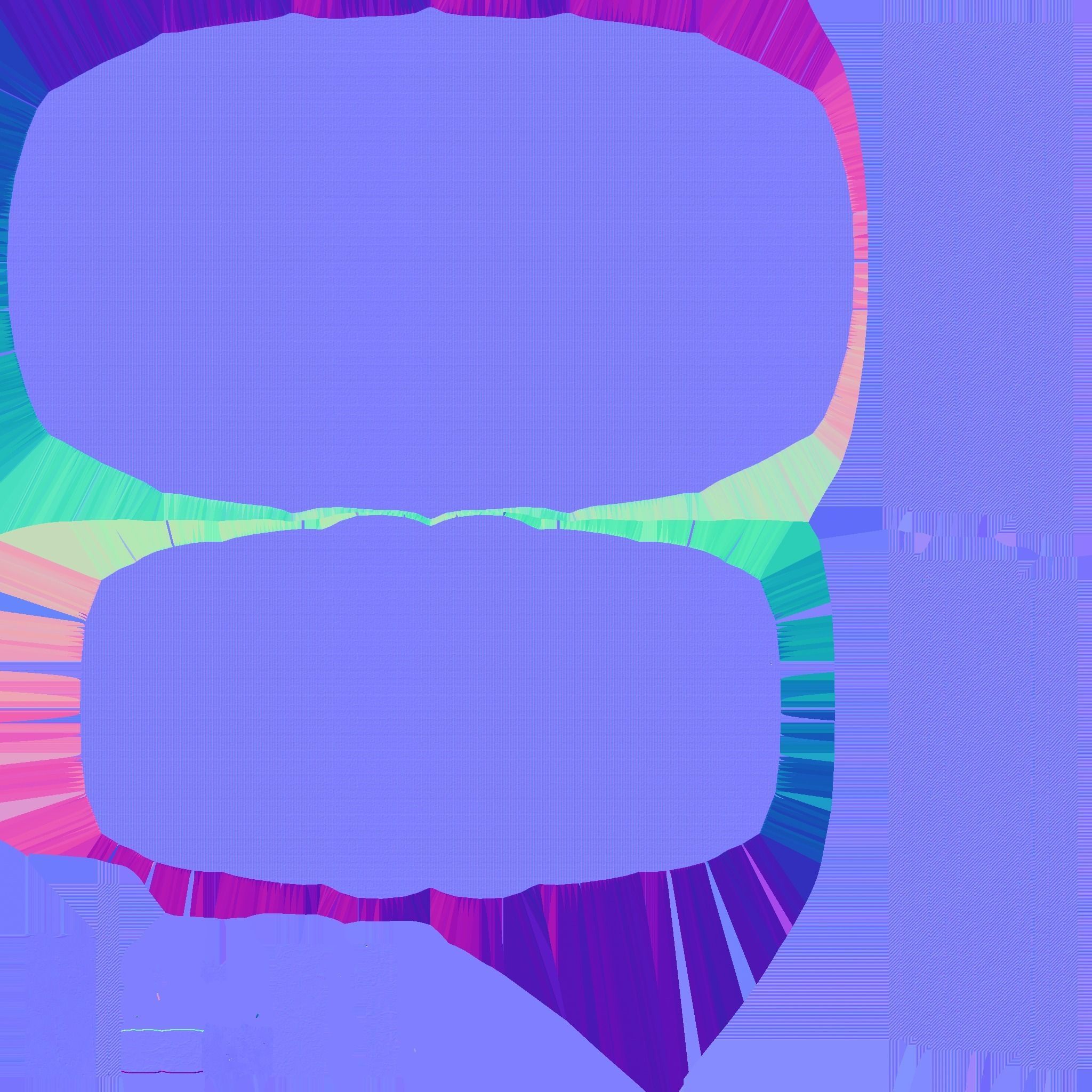 Parachute A02 Purple Yellow - Character Accessories Design Low-poly 3D model_26