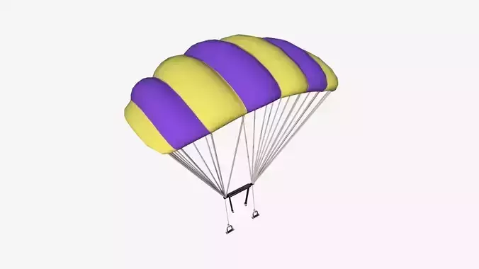Parachute A02 Purple Yellow - Character Accessories Design
