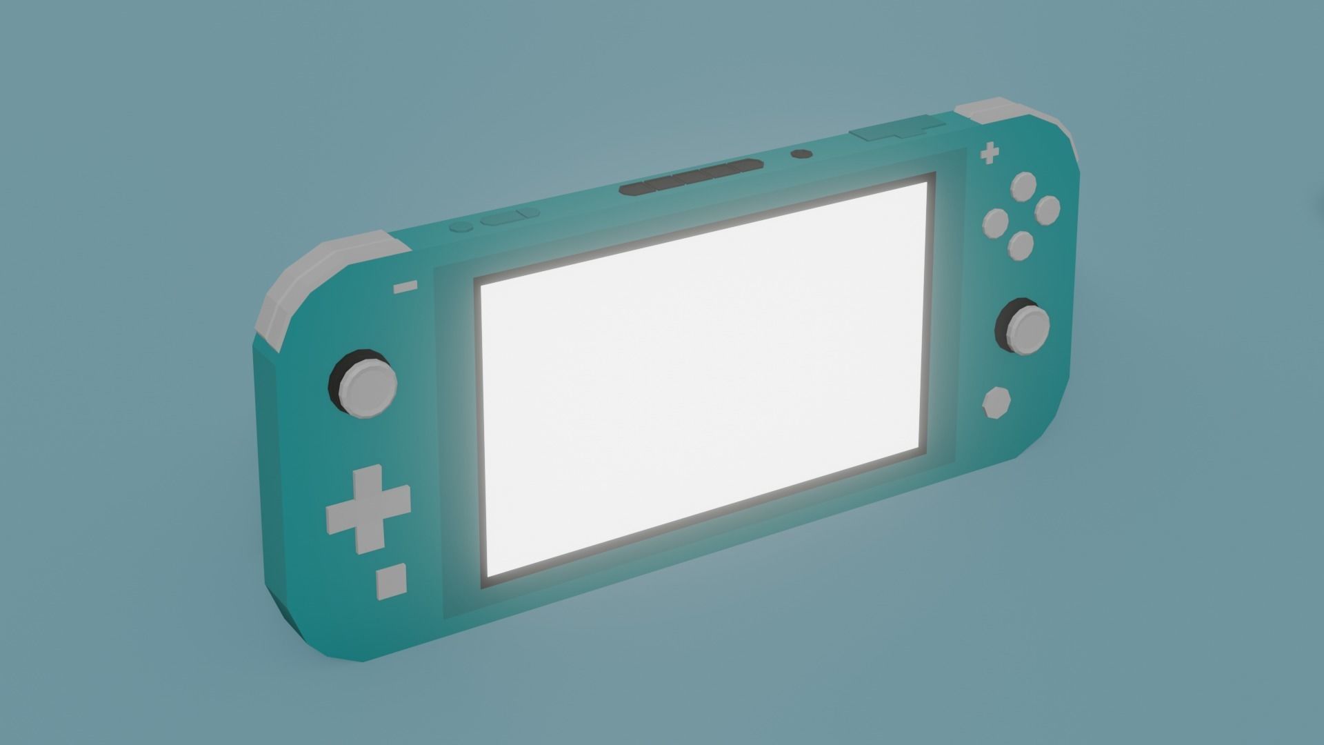 Low Poly Nintendo Switch Lite Pack Low-poly 3D model_1