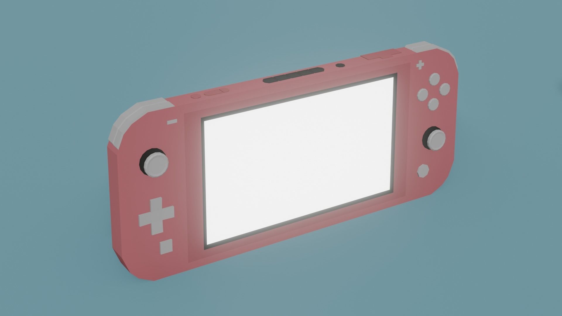 Low Poly Nintendo Switch Lite Pack Low-poly 3D model_5