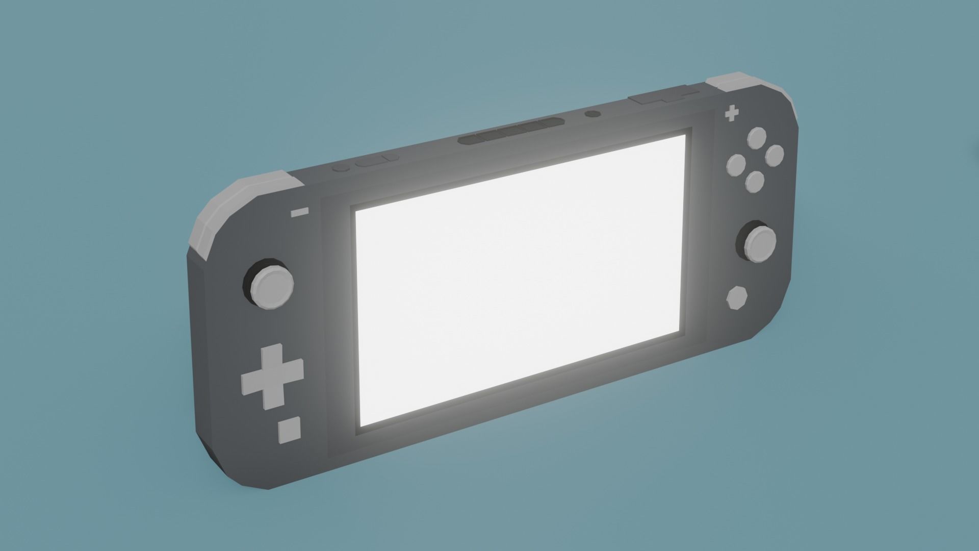 Low Poly Nintendo Switch Lite Pack Low-poly 3D model_3