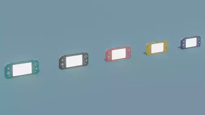Low Poly Nintendo Switch Lite Pack