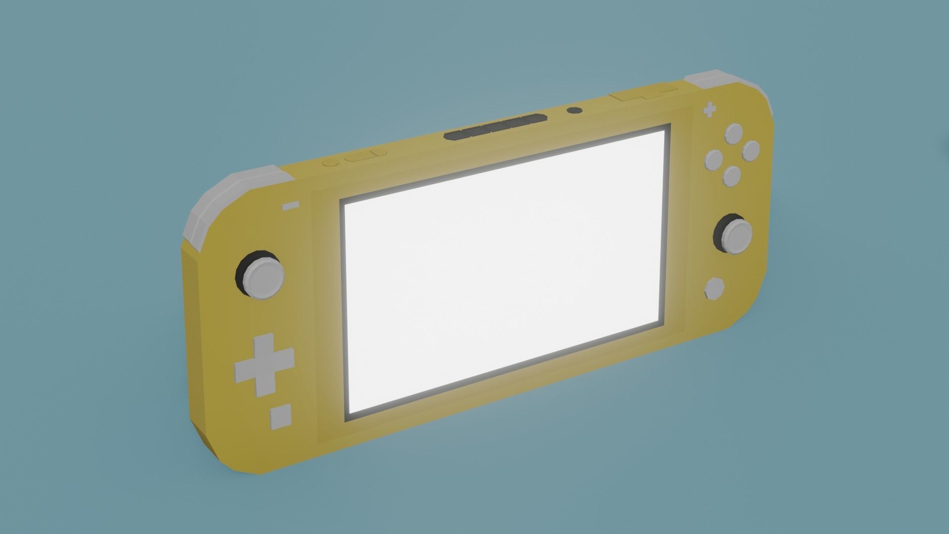 Low Poly Nintendo Switch Lite Pack Low-poly 3D model_7