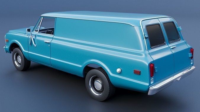 Chevrolet Panel Truck 1970 3D print model 4