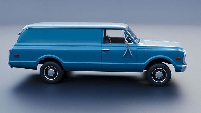 Chevrolet Panel Truck 1970 3D print model 7