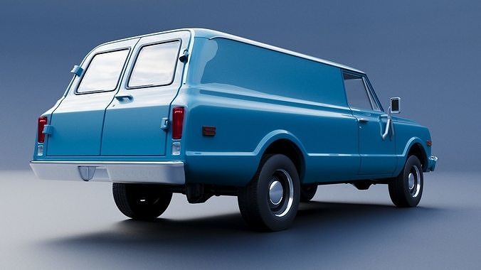 Chevrolet Panel Truck 1970 3D print model 5