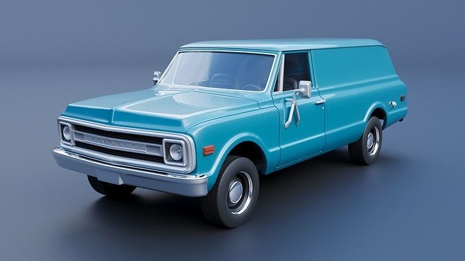 Chevrolet Panel Truck 1970 3D print model 2