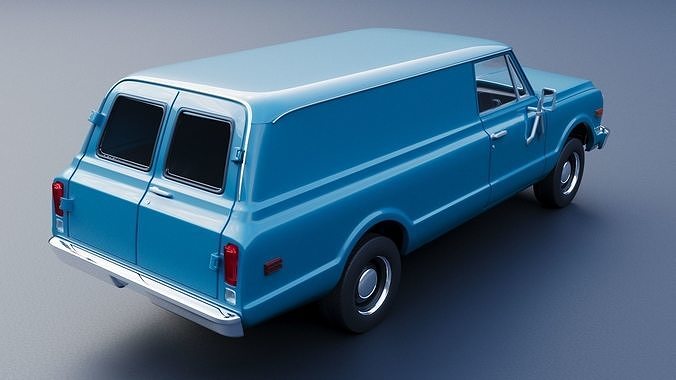 Chevrolet Panel Truck 1970 3D print model 6