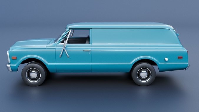 Chevrolet Panel Truck 1970 3D print model 3