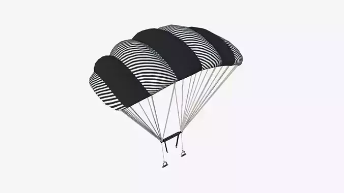 Parachute A04 White Black - Character Accessories Design