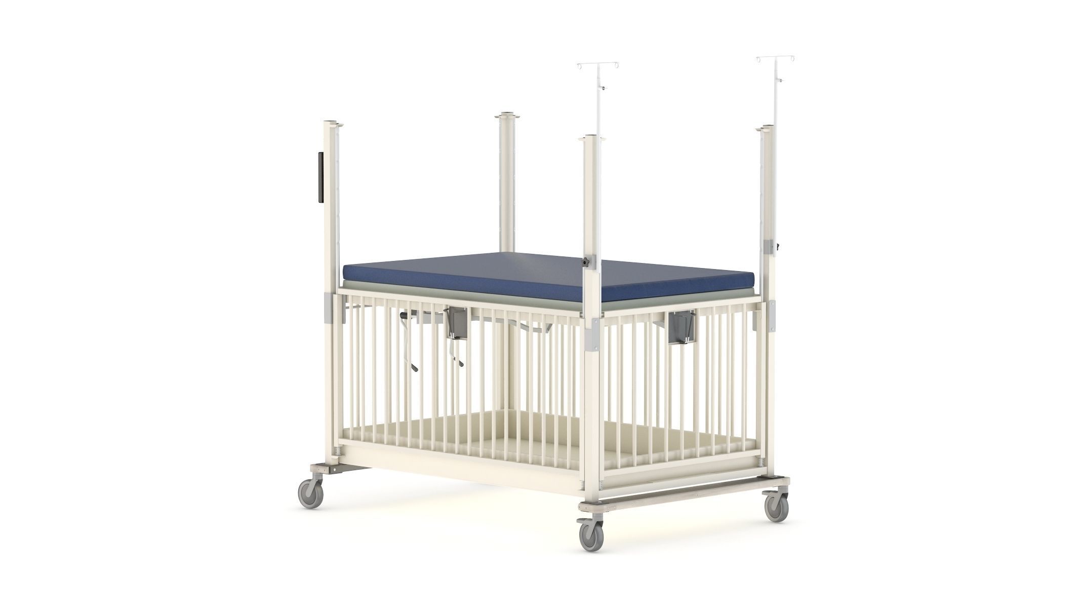 Medical Baby Crib PBR Realistic 3D model_1