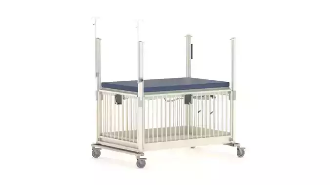 Medical Baby Crib PBR Realistic