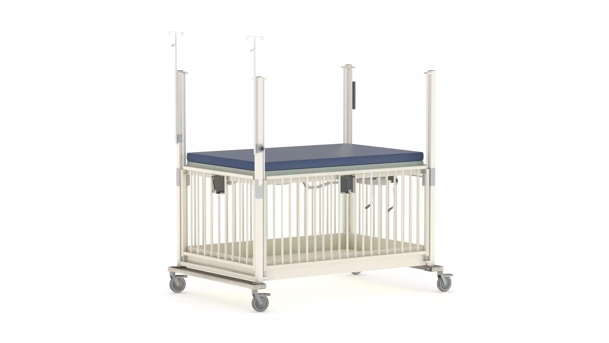 Medical Baby Crib PBR Realistic 3D model_0