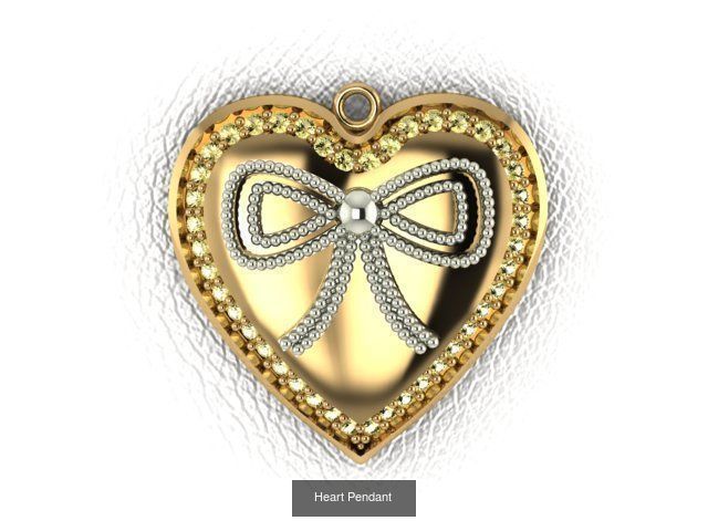 Love Collection gold heart and diamonds _1