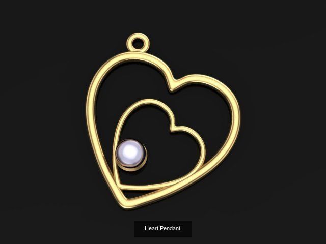 Love Collection gold heart and diamonds _6