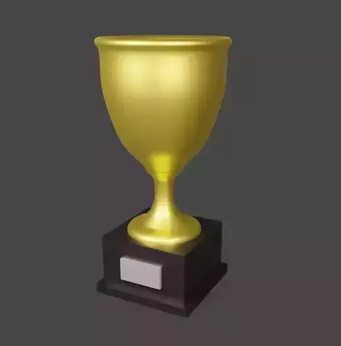 Golden Trophy 3D model