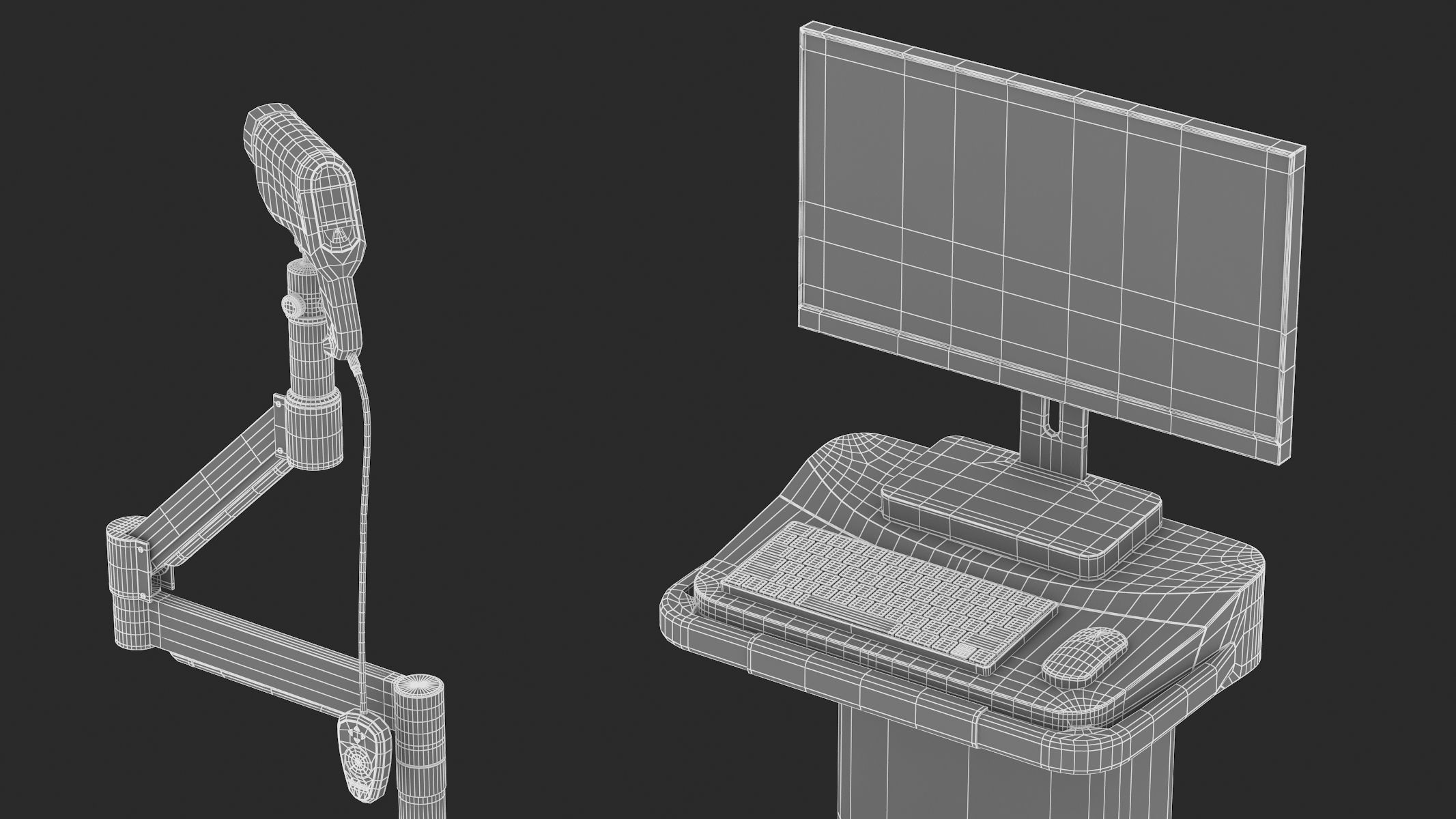 Medical Colposcopes PBR Realistic 3D model_16