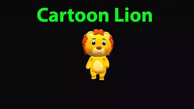 Cartoon Lion Animated