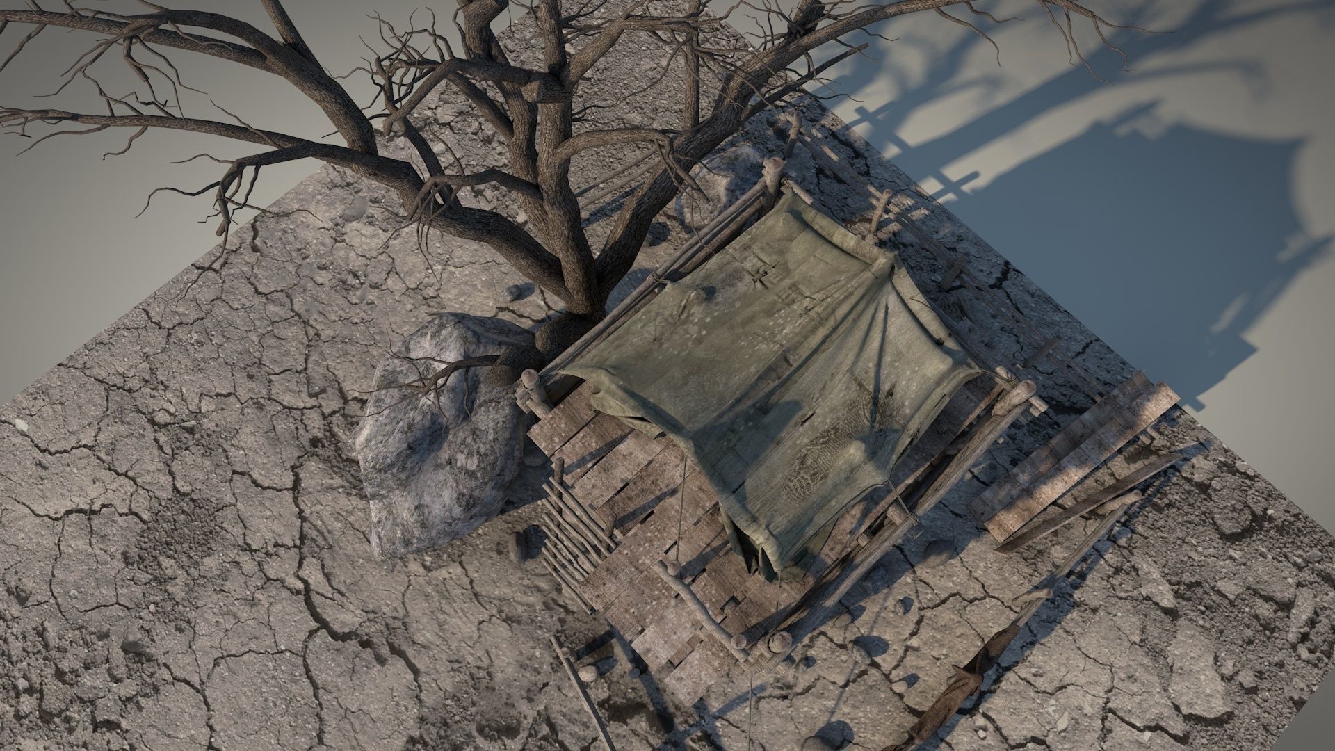 Survival Tent v9 3D model_6