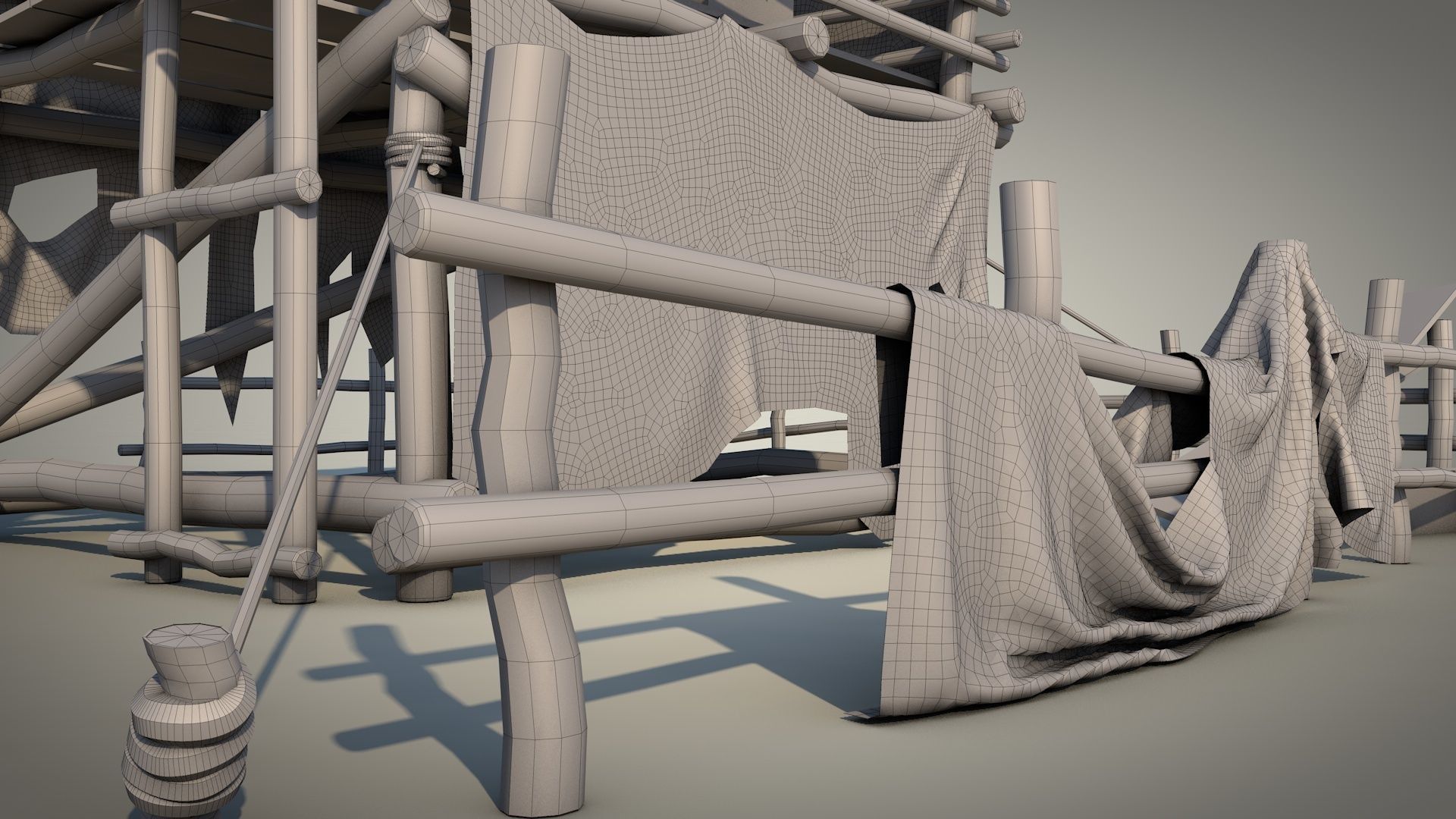 Survival Tent v9 3D model_26