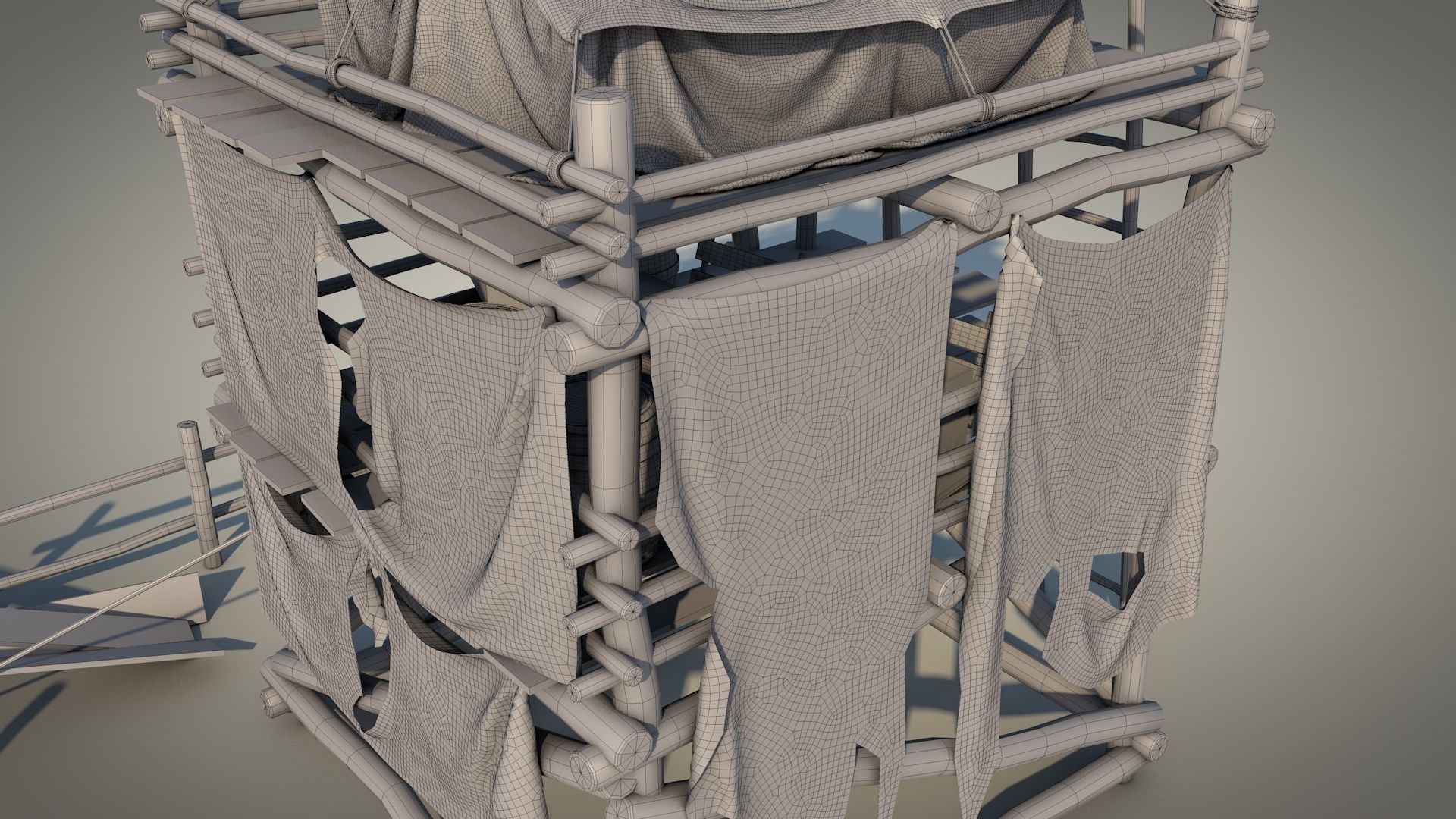 Survival Tent v9 3D model_25