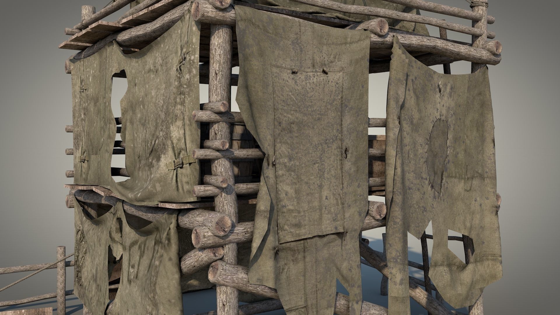 Survival Tent v9 3D model_24