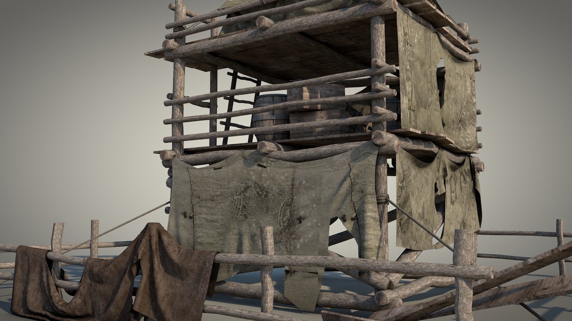 Survival Tent v9 3D model_23