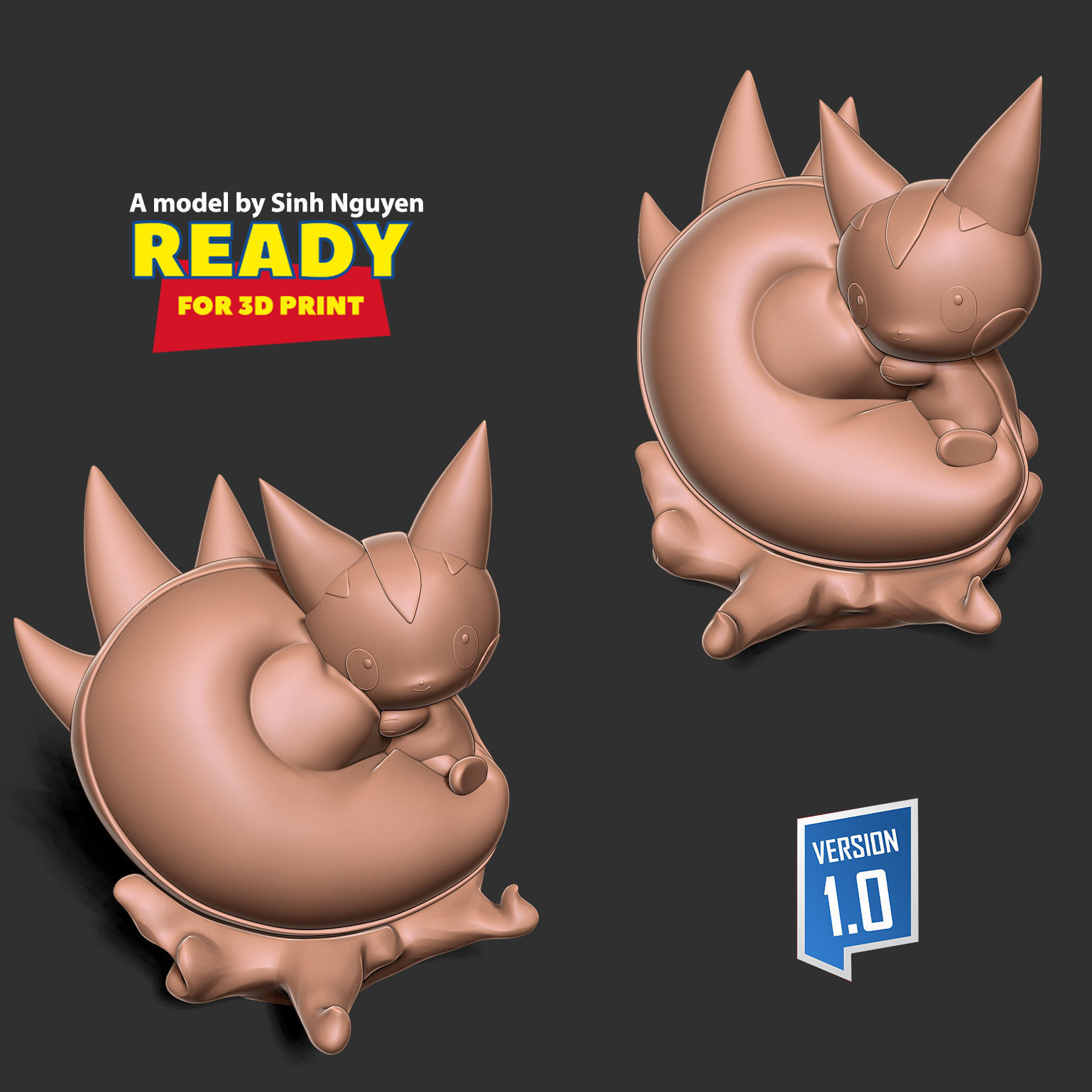 Pachirisu - Pokemon Fanart 3D print model_6