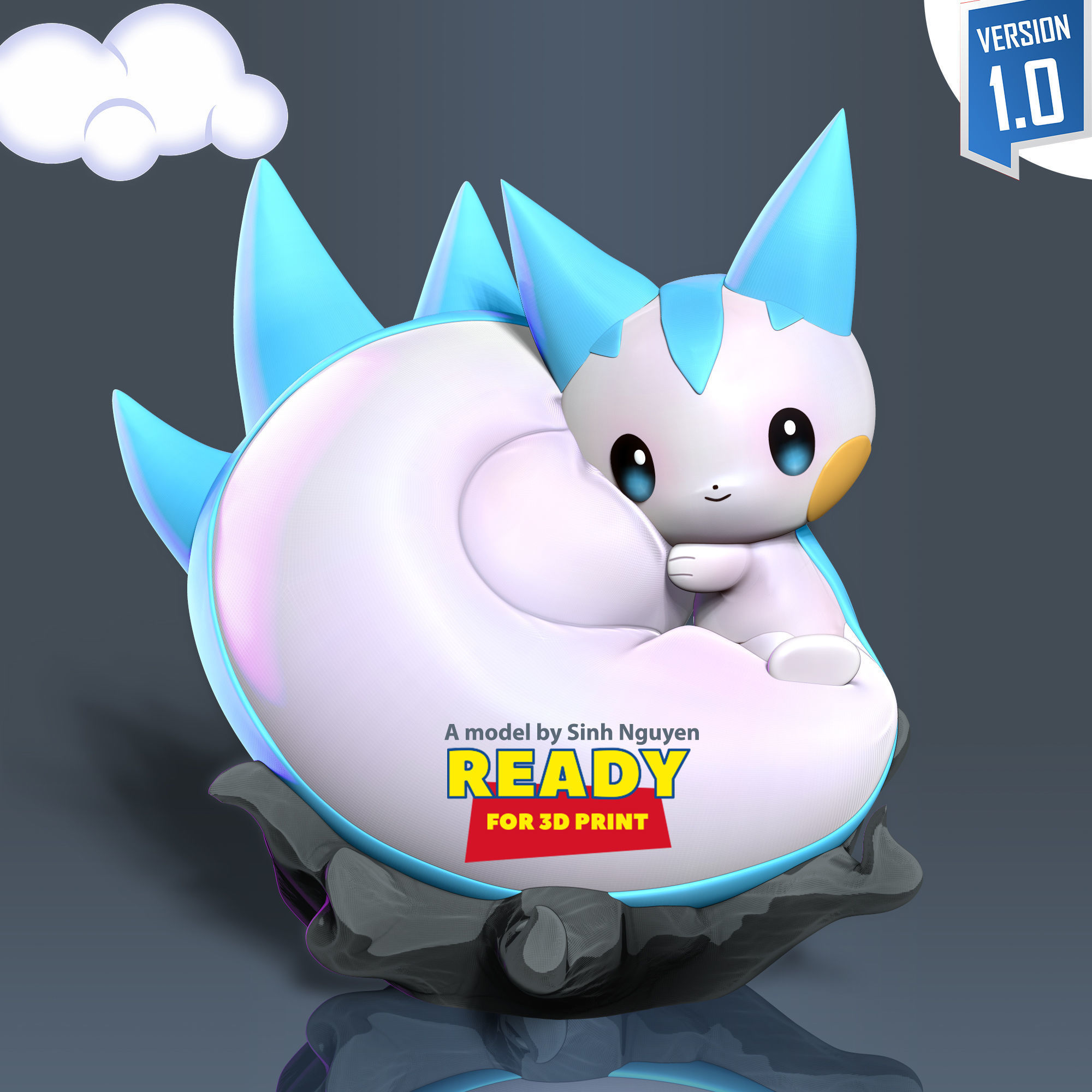 Pachirisu - Pokemon Fanart 3D print model_7