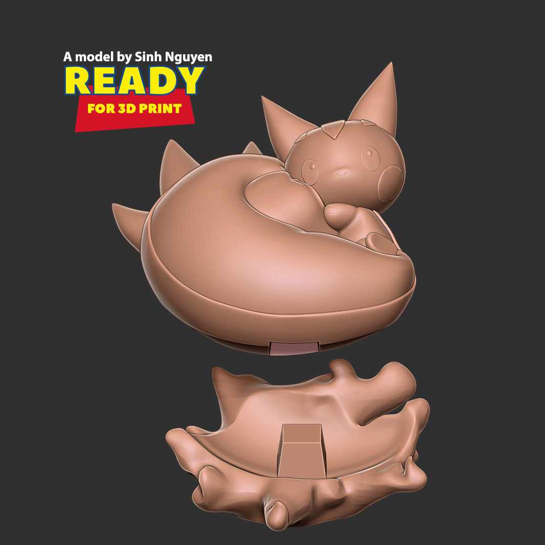 Pachirisu - Pokemon Fanart 3D print model_2